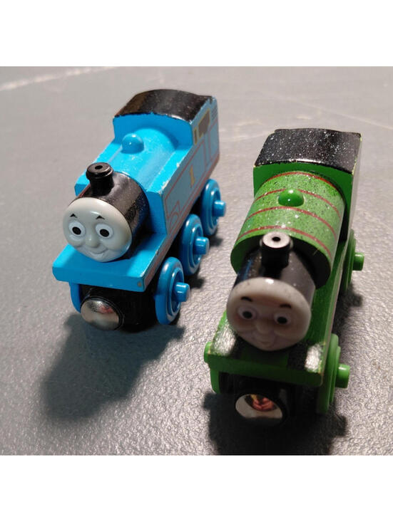 Other - Thomas & Friends Thomas Henry Wooden Railway Train Engines Magnetic Couplers